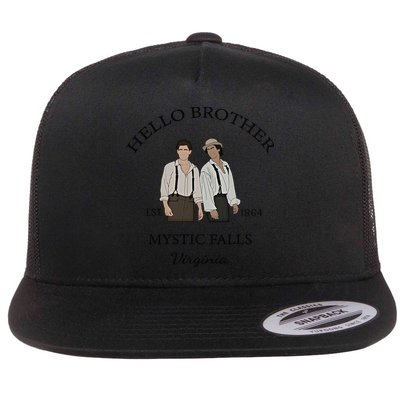 Hello Brother Est 1864 Mystic Falls Virginia Salvatore Flatbill Hat