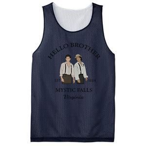 Hello Brother Est 1864 Mystic Falls Virginia Salvatore Mesh Reversible Basketball Jersey Tank