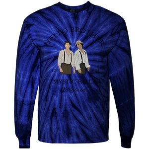 Hello Brother Est 1864 Mystic Falls Virginia Salvatore Tie-Dye Long Sleeve Shirt