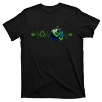 Heart Beat Earth Day Recycle Love Earth Day Anniversary 2024 T-Shirt