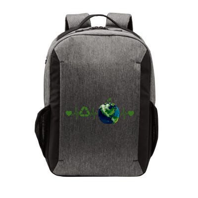 Heart Beat Earth Day Recycle Love Earth Day Anniversary 2024 Vector Backpack