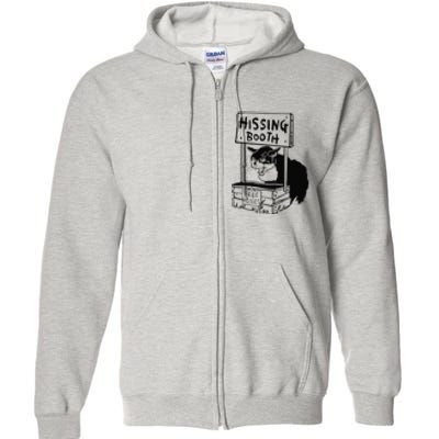 Hissing Booth Funny Cta Kitten Meow Full Zip Hoodie