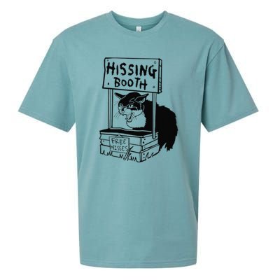 Hissing Booth Funny Cta Kitten Meow Sueded Cloud Jersey T-Shirt