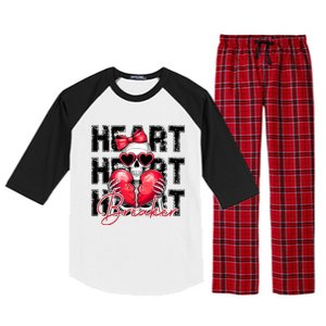 Heart Breaker Funny Couple Cute Matching Couple Raglan Sleeve Pajama Set