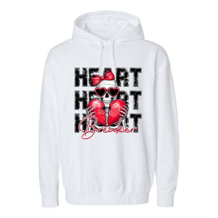 Heart Breaker Funny Couple Cute Matching Couple Garment-Dyed Fleece Hoodie