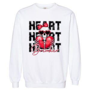 Heart Breaker Funny Couple Cute Matching Couple Garment-Dyed Sweatshirt