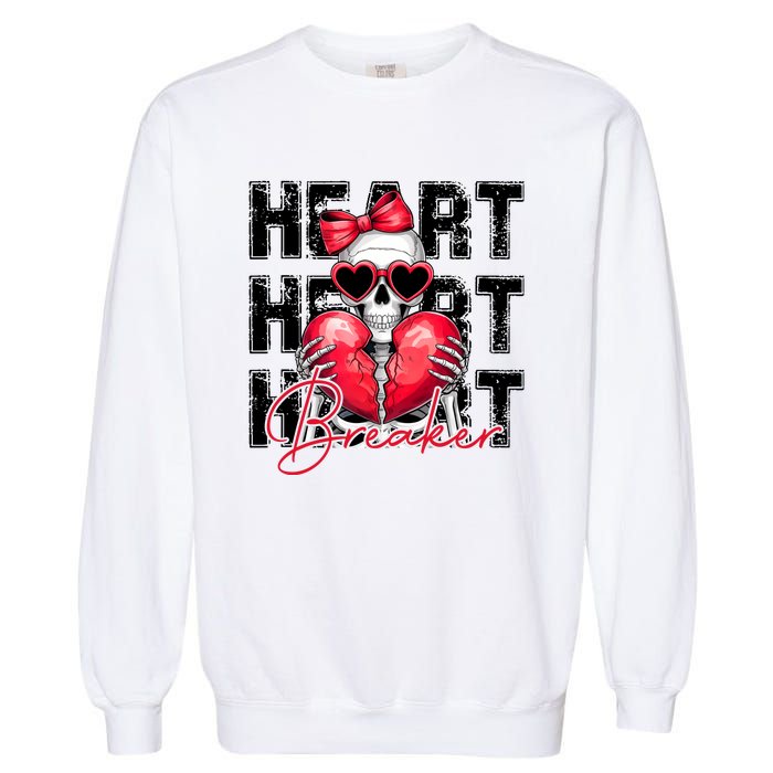 Heart Breaker Funny Couple Cute Matching Couple Garment-Dyed Sweatshirt