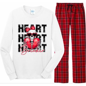 Heart Breaker Funny Couple Cute Matching Couple Long Sleeve Pajama Set