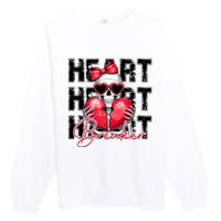 Heart Breaker Funny Couple Cute Matching Couple Premium Crewneck Sweatshirt