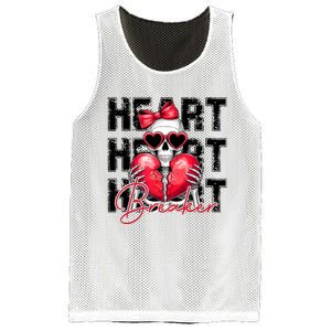 Heart Breaker Funny Couple Cute Matching Couple Mesh Reversible Basketball Jersey Tank