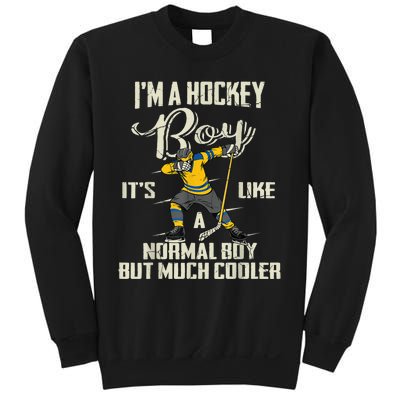 Hockey Boy Funny Gift Funny Dabbing Player Gift Boys Kids Bzr Great Gift Sweatshirt