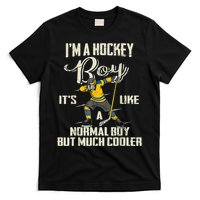 Hockey Boy Funny Gift Funny Dabbing Player Gift Boys Kids Bzr Great Gift T-Shirt