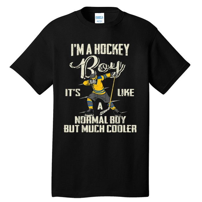 Hockey Boy Funny Gift Funny Dabbing Player Gift Boys Kids Bzr Great Gift Tall T-Shirt