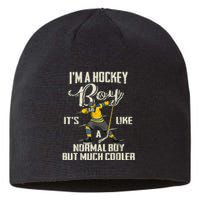 Hockey Boy Funny Gift Funny Dabbing Player Gift Boys Kids Bzr Great Gift Sustainable Beanie