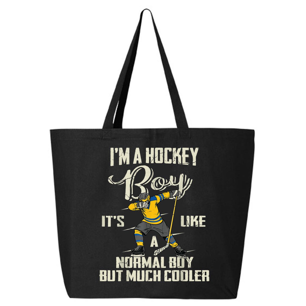 Hockey Boy Funny Gift Funny Dabbing Player Gift Boys Kids Bzr Great Gift 25L Jumbo Tote