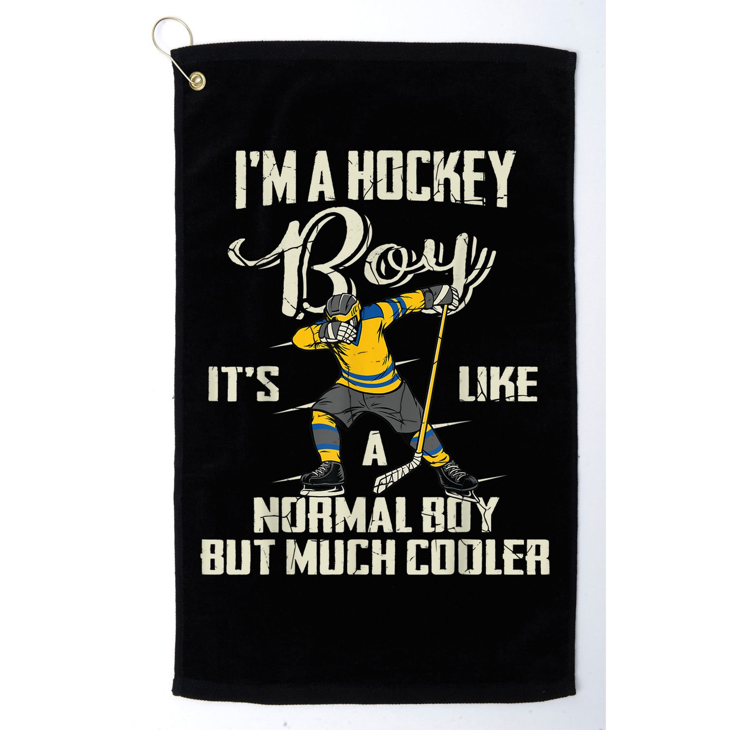 Hockey Boy Funny Gift Funny Dabbing Player Gift Boys Kids Bzr Great Gift Golf Towel