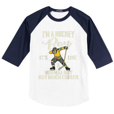 Hockey Boy Funny Gift Funny Dabbing Player Gift Boys Kids Bzr Great Gift Baseball Sleeve Shirt