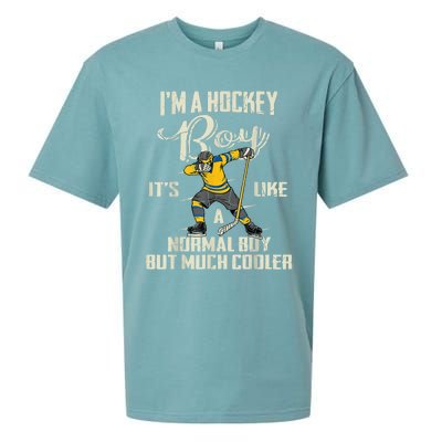 Hockey Boy Funny Gift Funny Dabbing Player Gift Boys Kids Bzr Great Gift Sueded Cloud Jersey T-Shirt