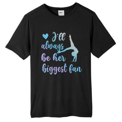 Her Biggest Fan Gymnastics Mom Of Gymnast Mama Cute Gift Tall Fusion ChromaSoft Performance T-Shirt