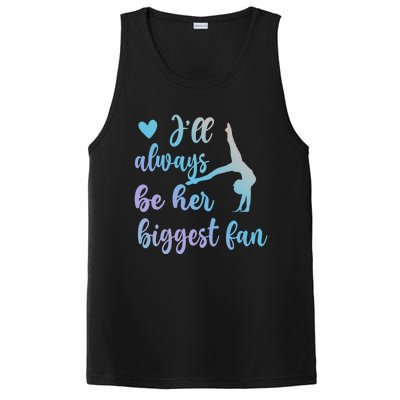 Her Biggest Fan Gymnastics Mom Of Gymnast Mama Cute Gift PosiCharge Competitor Tank