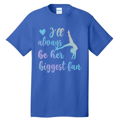 Her Biggest Fan Gymnastics Mom Of Gymnast Mama Cute Gift Tall T-Shirt