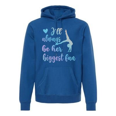 Her Biggest Fan Gymnastics Mom Of Gymnast Mama Cute Gift Premium Hoodie