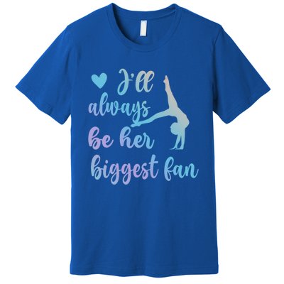 Her Biggest Fan Gymnastics Mom Of Gymnast Mama Cute Gift Premium T-Shirt