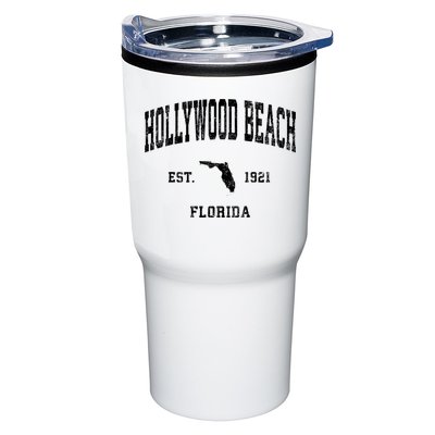 Hollywood Beach Florida Fl Vintage Established Athletic Sports Design Tumbler