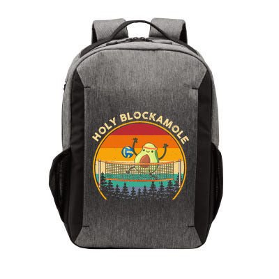 Holy Blockamole Funny Vintage Volleyball Block Avocado Vector Backpack
