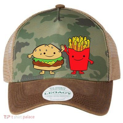 Hamburger Burger Fast Food French Fries Legacy Tie Dye Trucker Hat