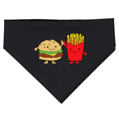 Hamburger Burger Fast Food French Fries USA-Made Doggie Bandana