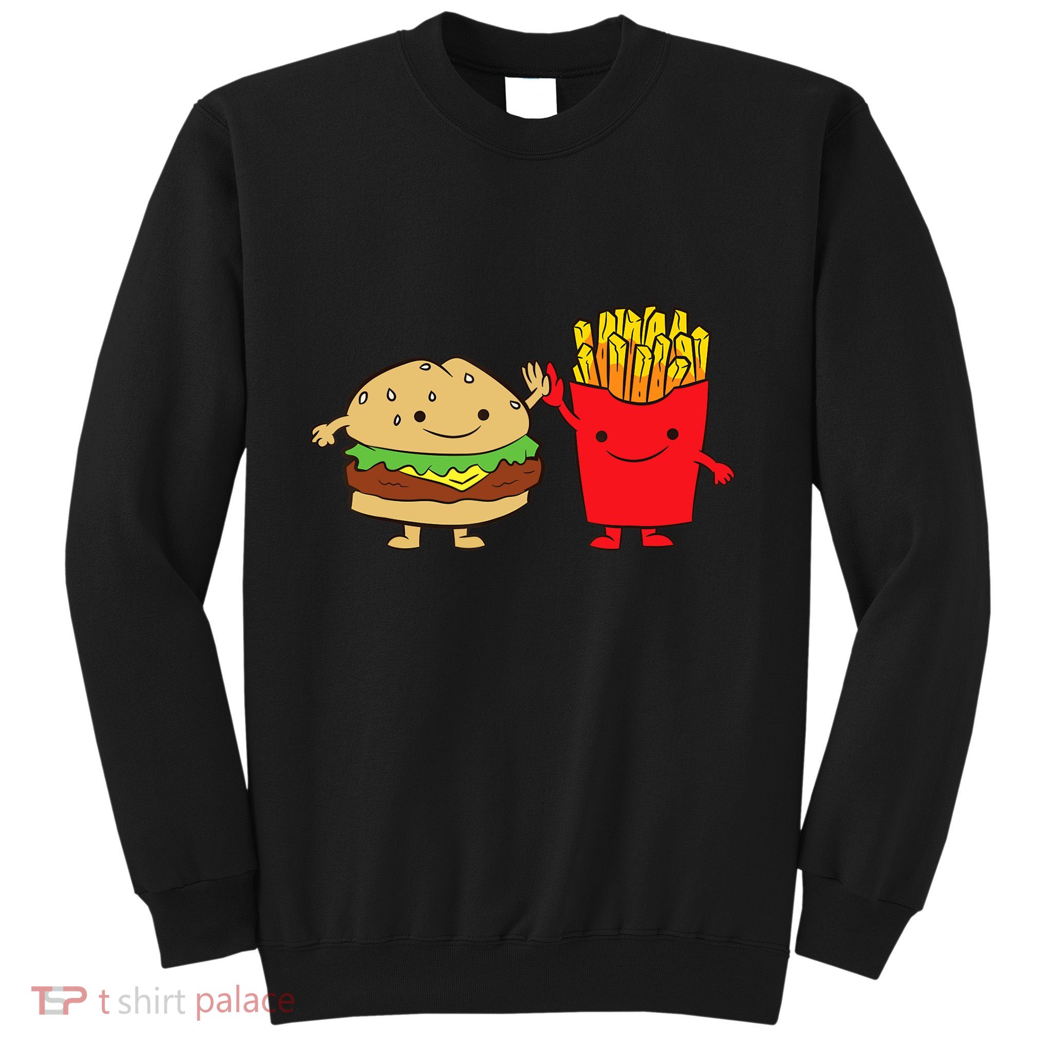 Hamburger Burger Fast Food French Fries Sweatshirt