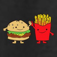 Hamburger Burger Fast Food French Fries Adult Drive Performance Visor
