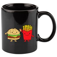Hamburger Burger Fast Food French Fries 11oz C Handle Ceramic Mug