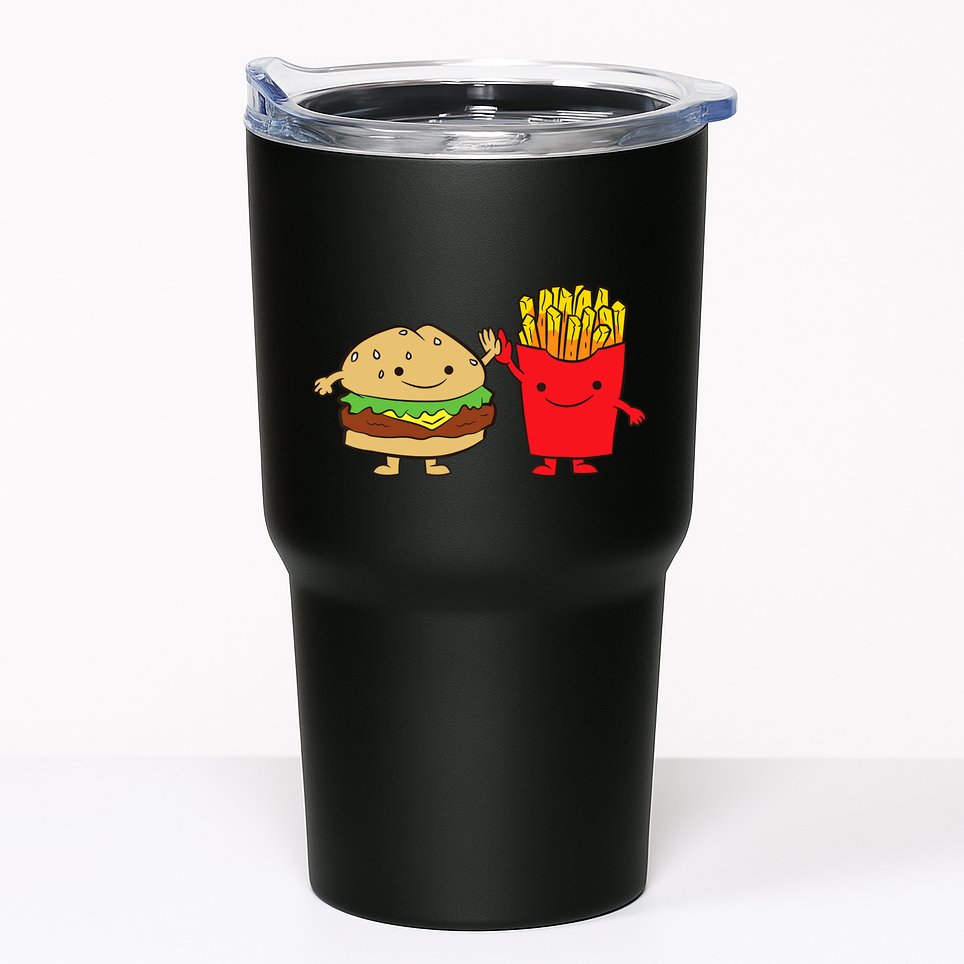 Hamburger Burger Fast Food French Fries Tumbler
