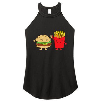 Hamburger Burger Fast Food French Fries Women's Perfect Tri Rocker Tank