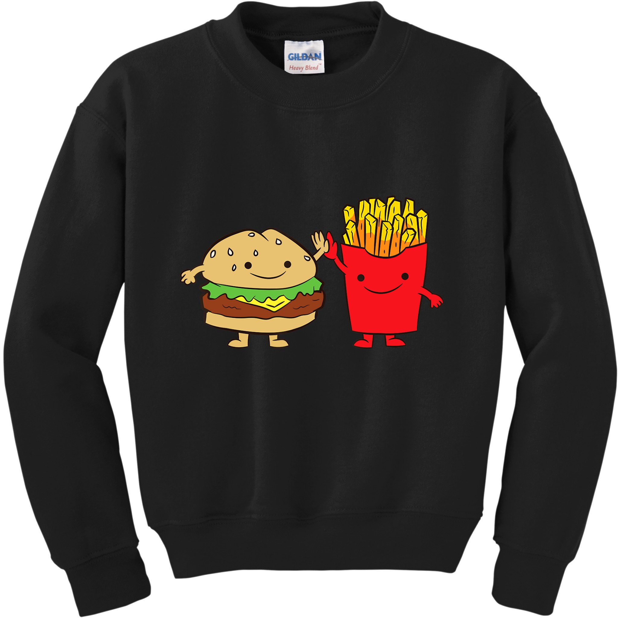 Hamburger Burger Fast Food French Fries Kids Sweatshirt