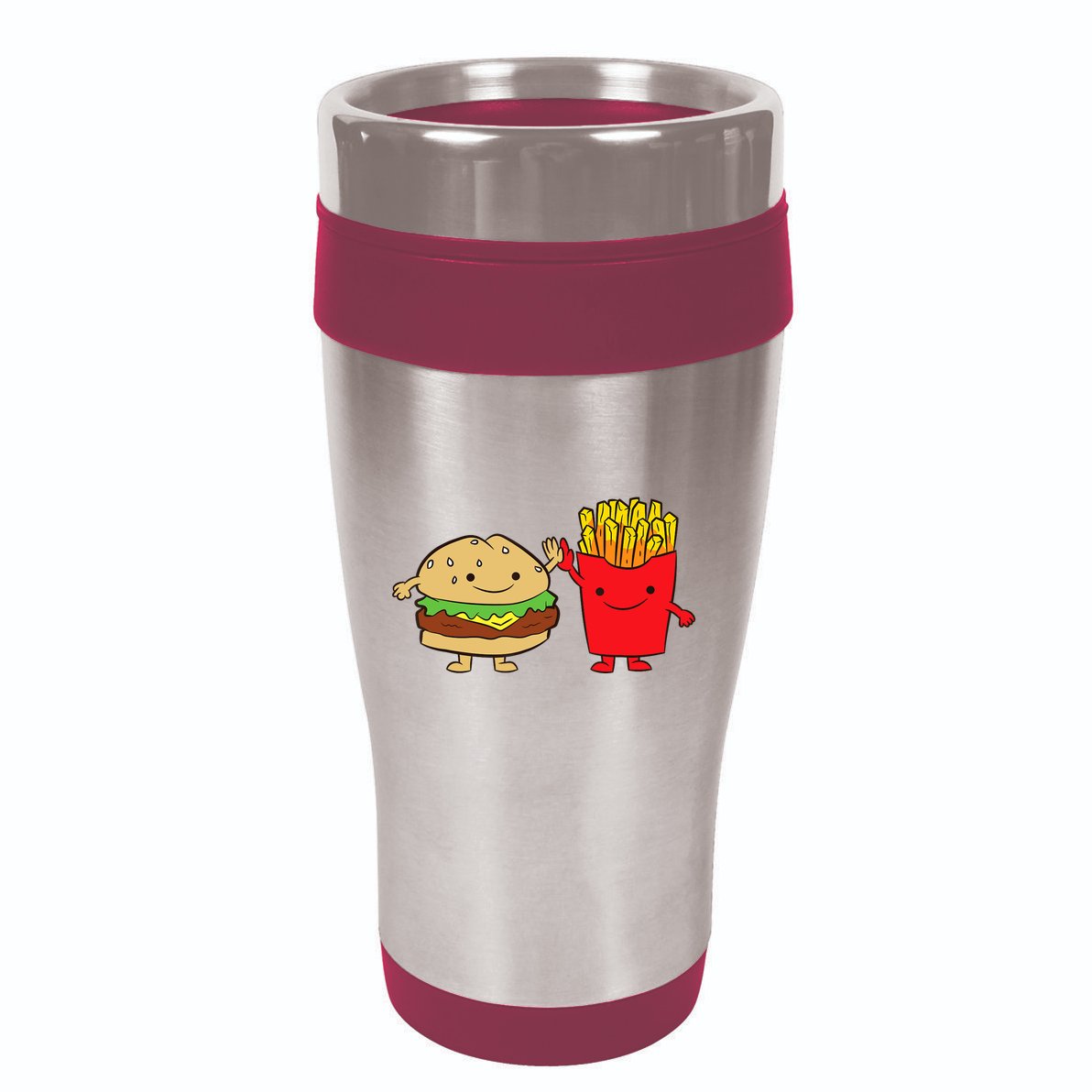 Hamburger Burger Fast Food French Fries 16oz Travel Tumbler