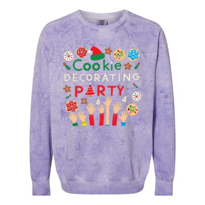 Holiday Baking Family Cookie Decorating Party Fun Colorblast Crewneck Sweatshirt