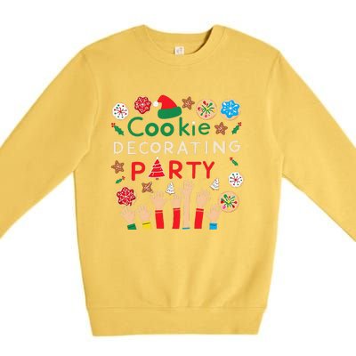 Holiday Baking Family Cookie Decorating Party Fun Premium Crewneck Sweatshirt