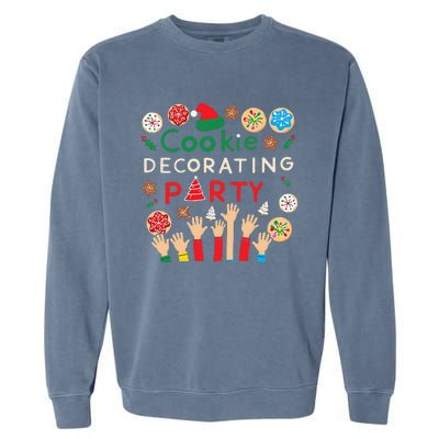 Holiday Baking Family Cookie Decorating Party Fun Garment-Dyed Sweatshirt