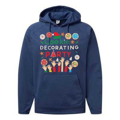 Holiday Baking Family Cookie Decorating Party Fun Performance Fleece Hoodie