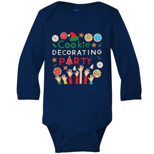 Holiday Baking Family Cookie Decorating Party Fun Baby Long Sleeve Bodysuit