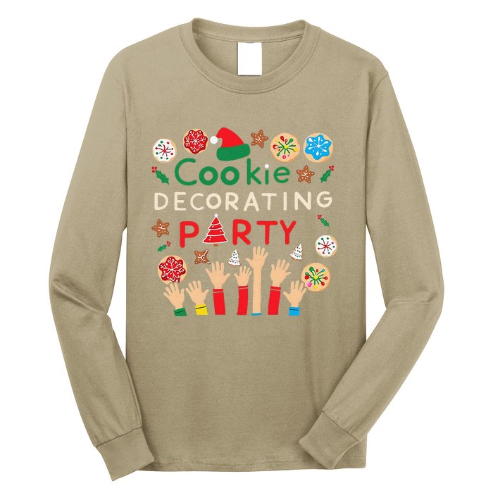 Holiday Baking Family Cookie Decorating Party Fun Long Sleeve Shirt