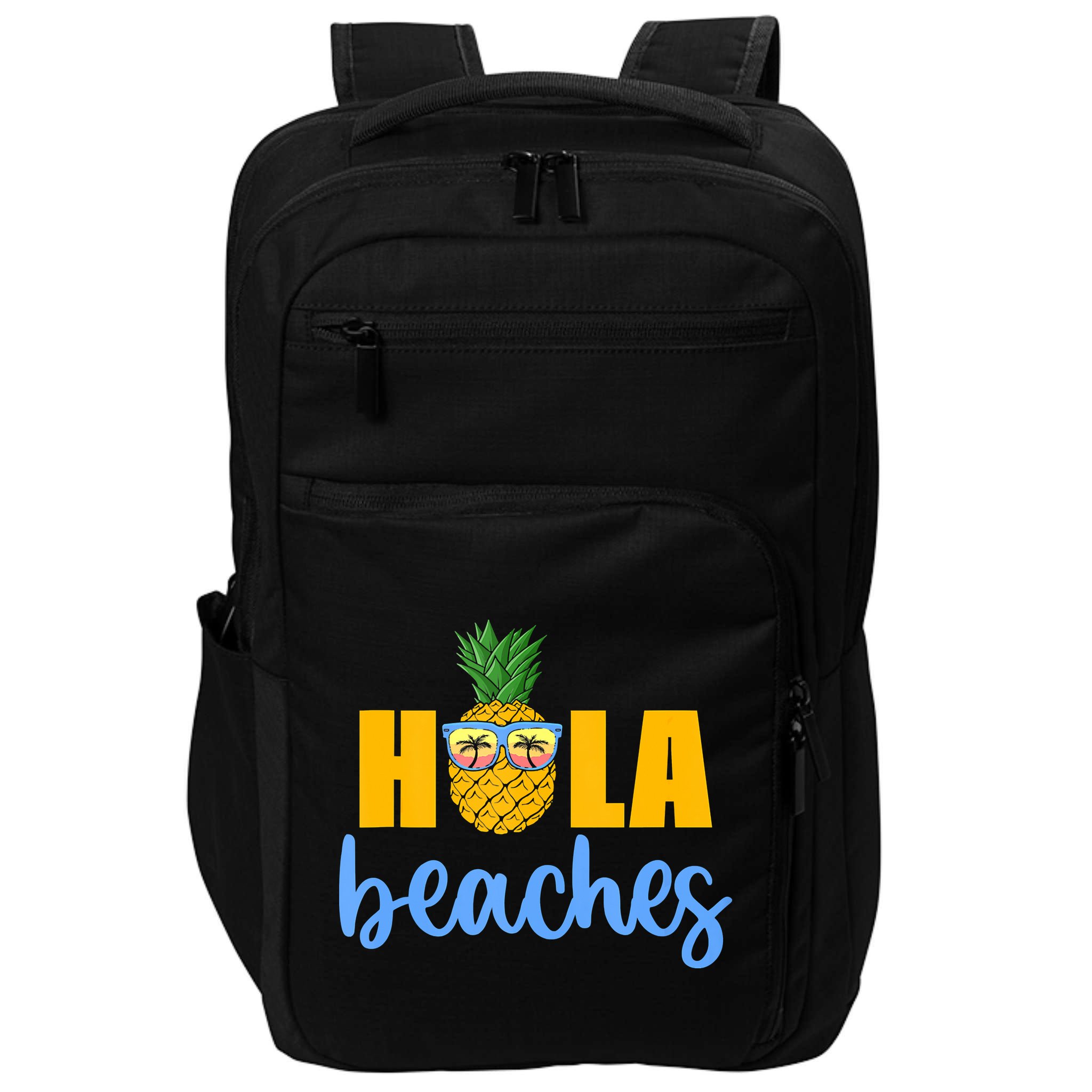 Hola Beaches Funny Beach Vacation Summer For Impact Tech Backpack