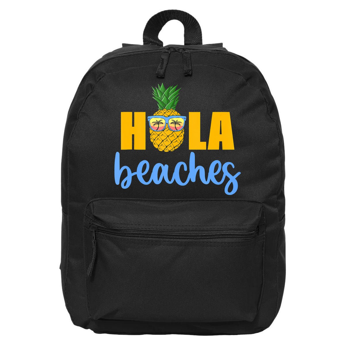 Hola Beaches Funny Beach Vacation Summer For 16 in Basic Backpack