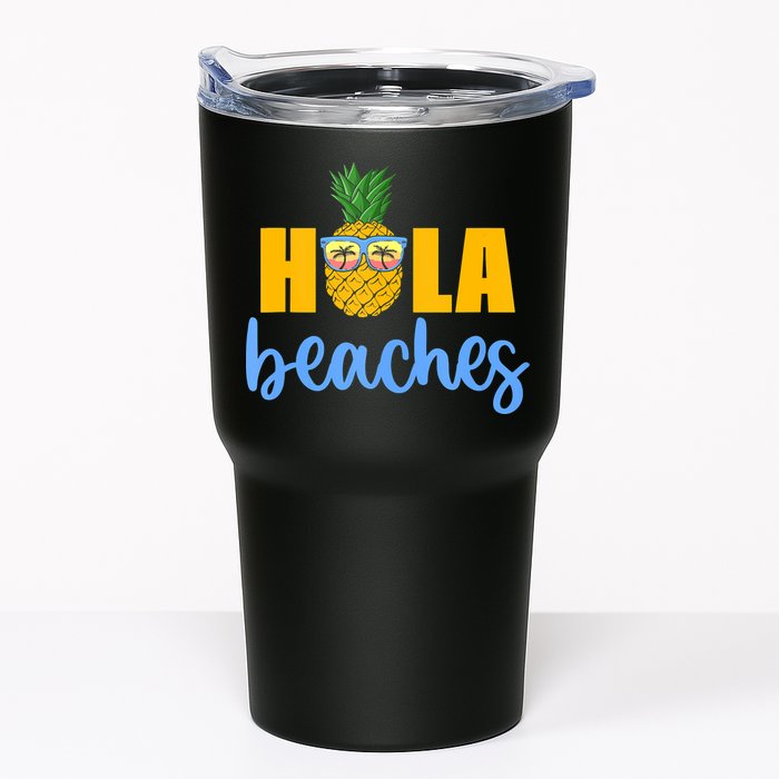Hola Beaches Funny Beach Vacation Summer For Tumbler