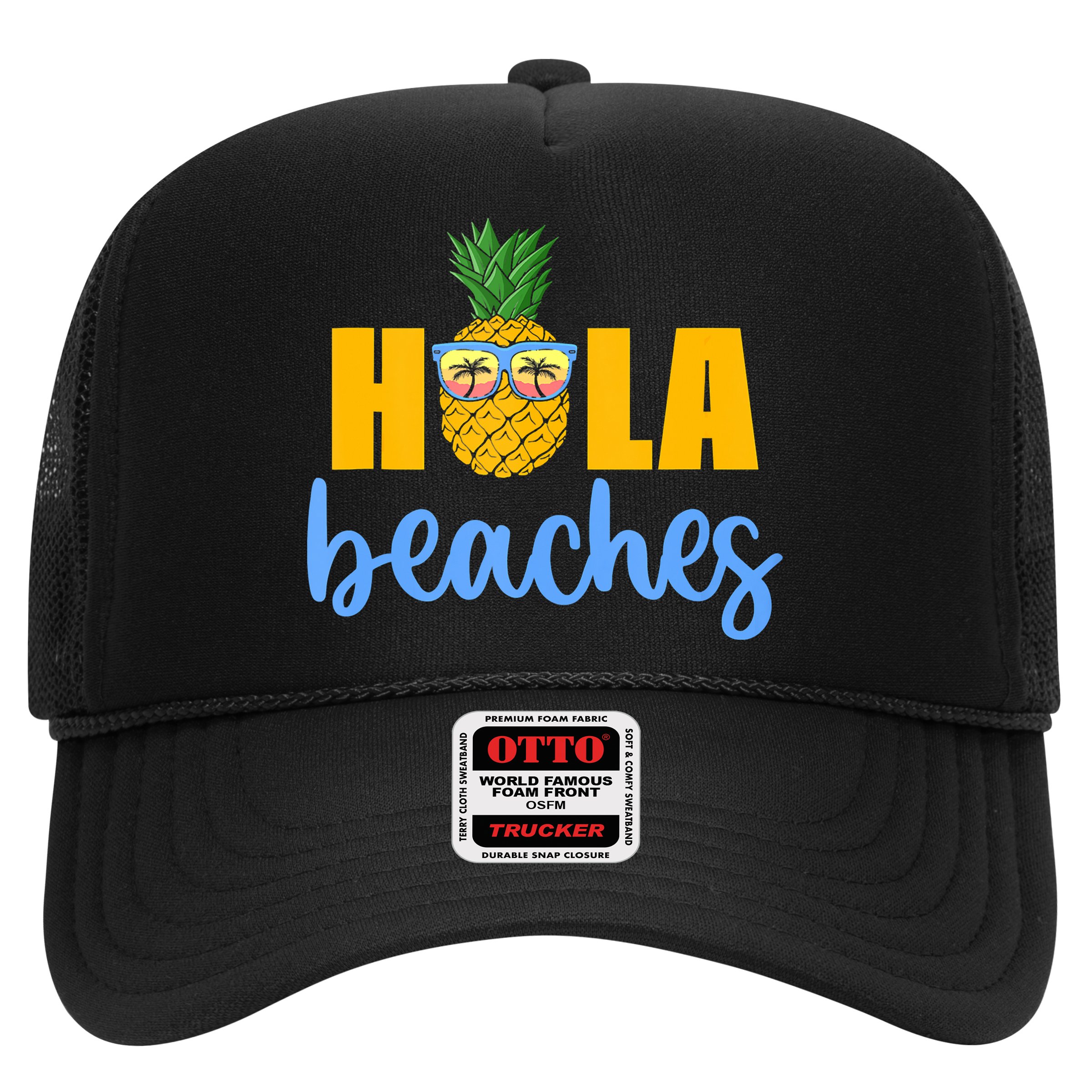 Hola Beaches Funny Beach Vacation Summer For Hat