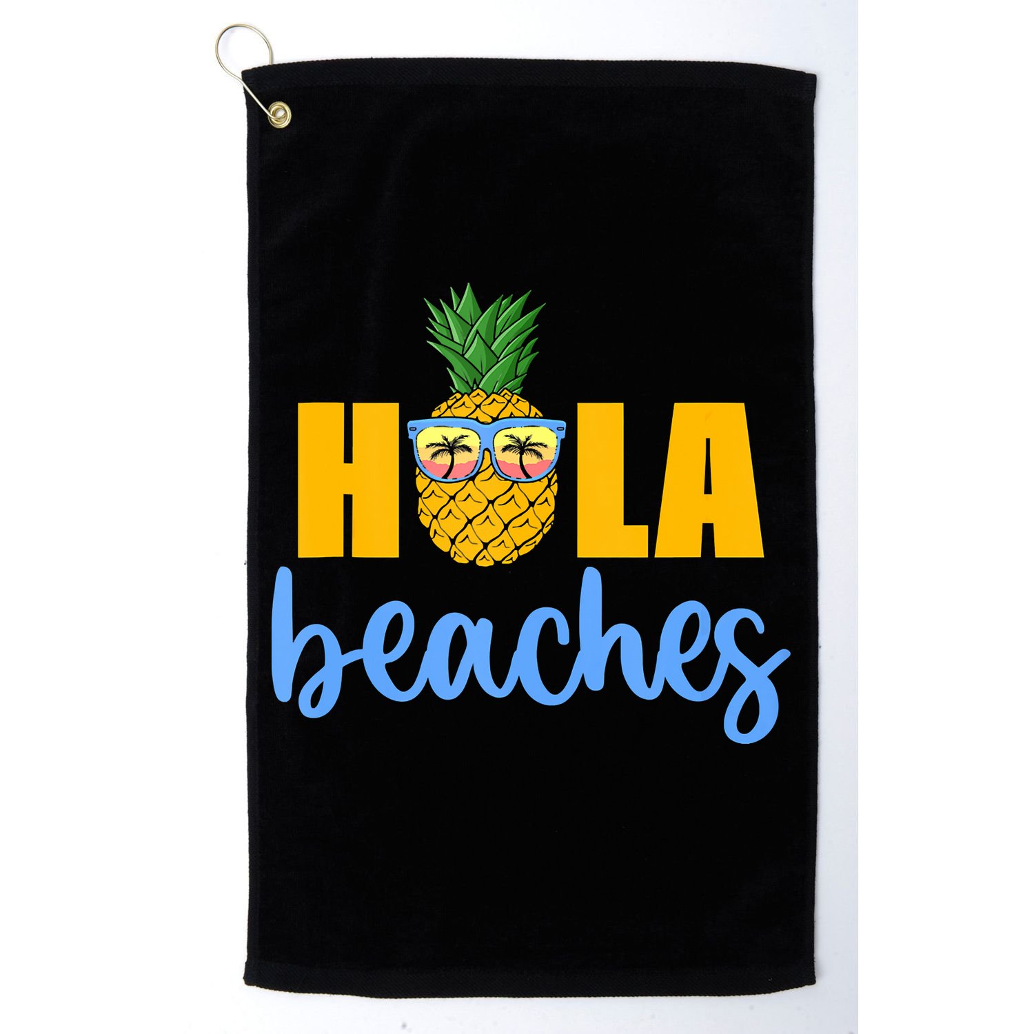 Hola Beaches Funny Beach Vacation Summer For Golf Towel