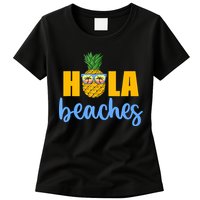 Hola Beaches Funny Beach Vacation Summer For Womens T-Shirt